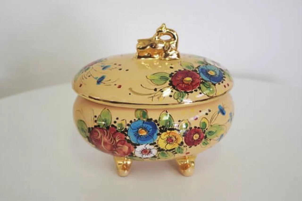 Dolli vase by Gualdo Tadino in decorated ceramic, 1970s 1407064