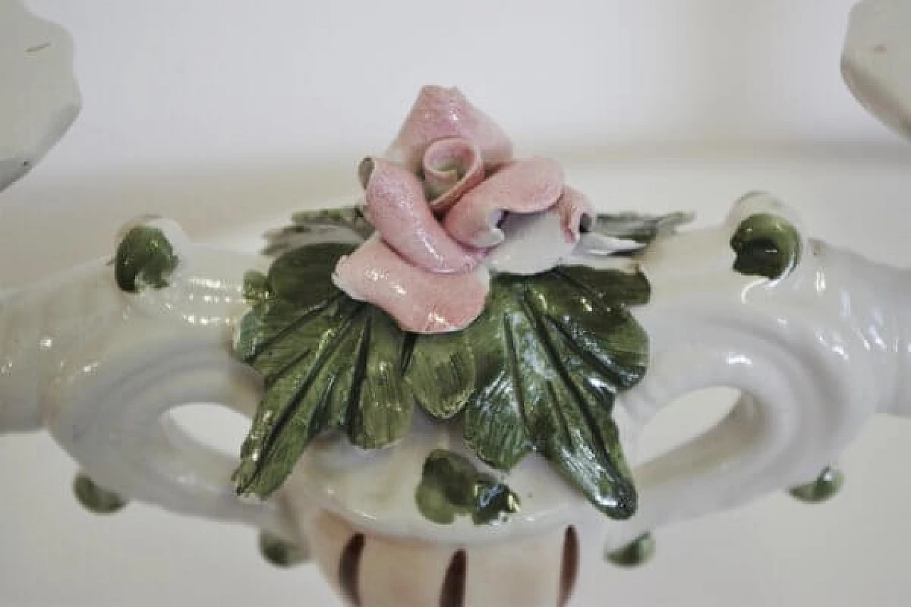 Pair of candlesticks in Bassano ceramic, 1970s 1407064