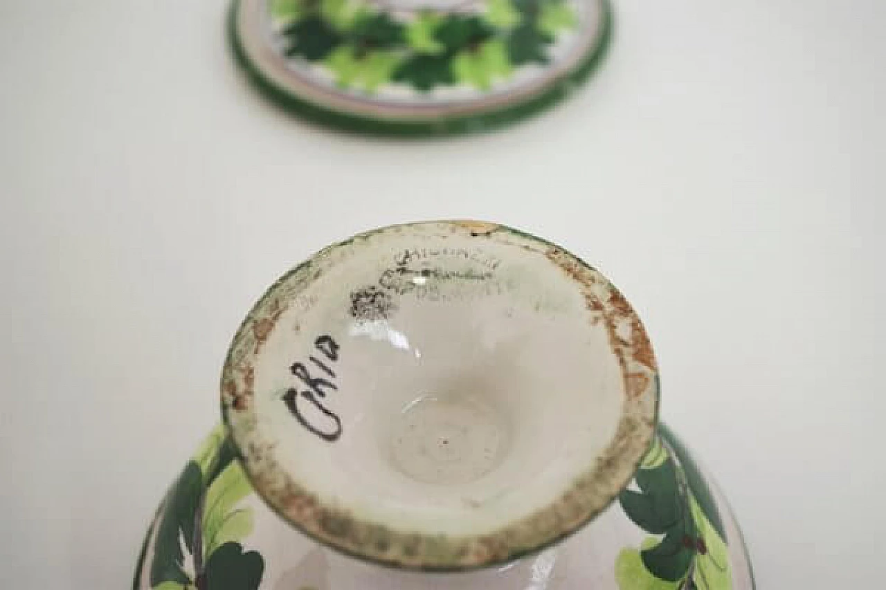 Bonbon vase in Capodimonte porcelain, 1960s 1407069
