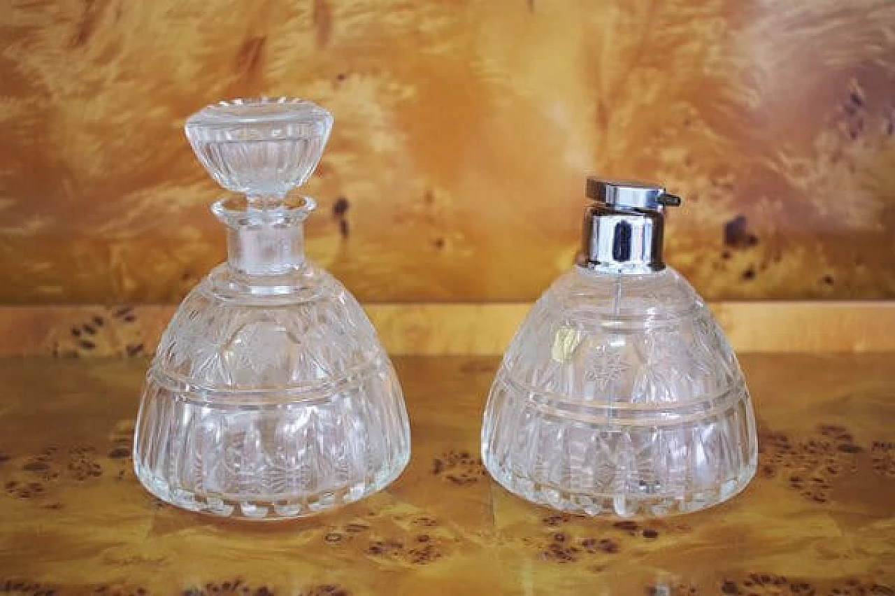 Pair of glass perfume holders, 1950s 1407069
