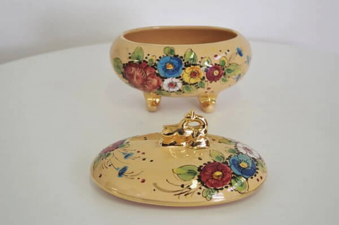Dolli vase by Gualdo Tadino in decorated ceramic, 1970s 1407080