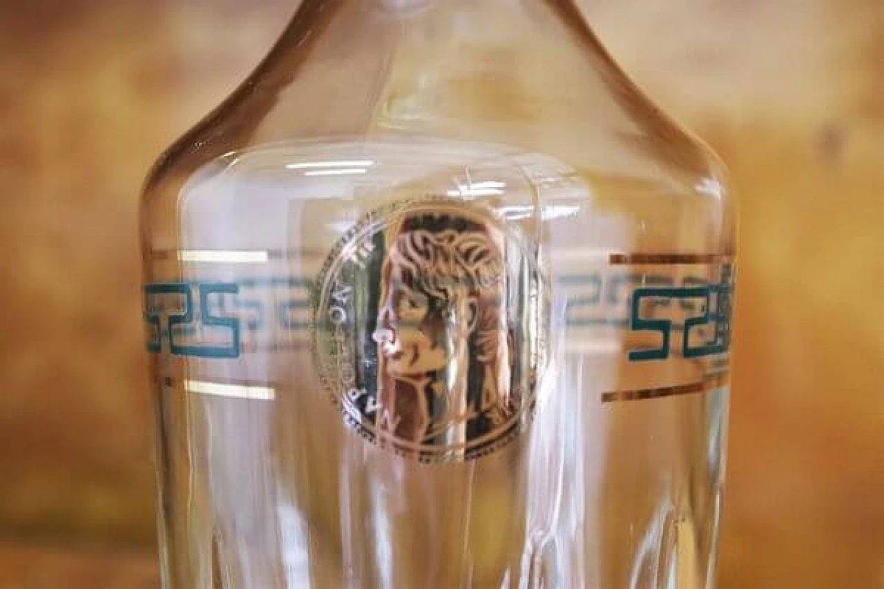 Empire-style glass liquor bottle, 1970s 1407086