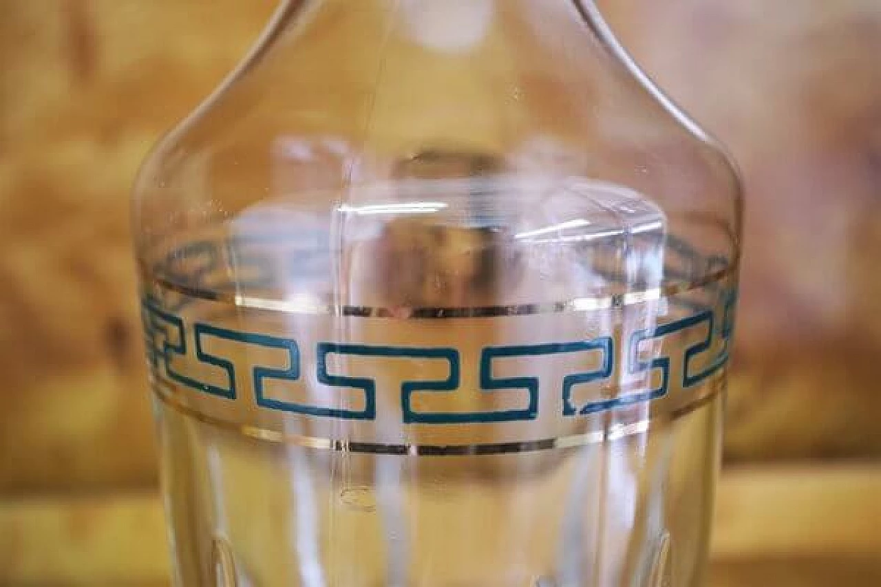 Empire-style glass liquor bottle, 1970s 1407090