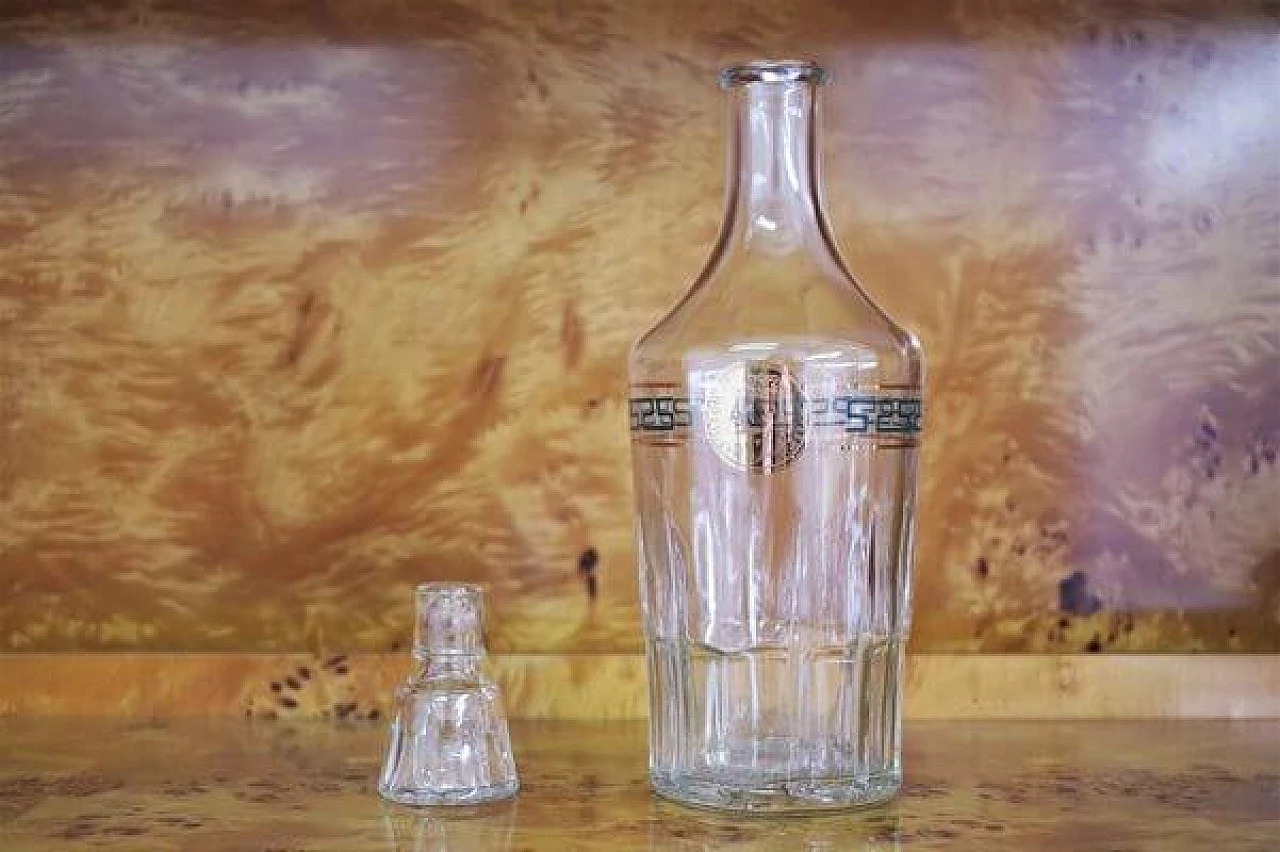 Empire-style glass liquor bottle, 1970s 1407093
