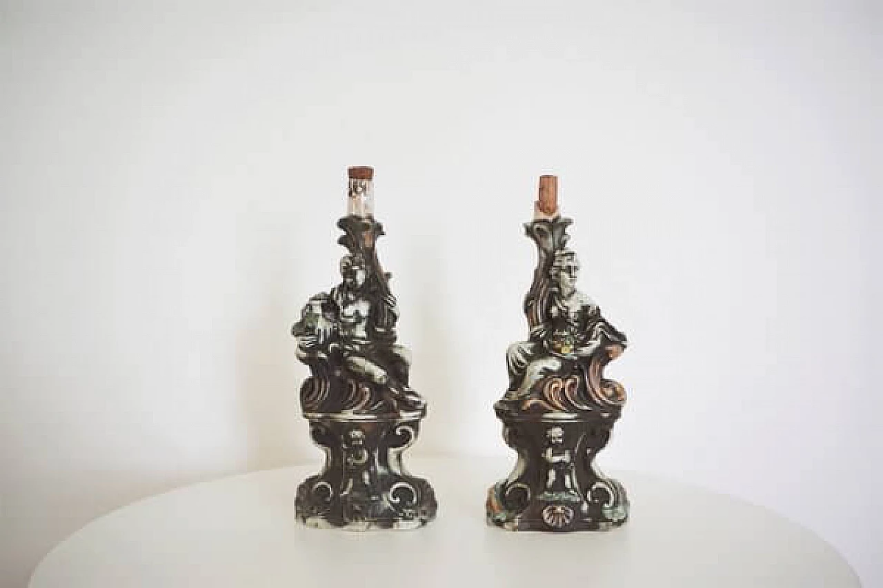 Bottiglie di liquore in ceramica, anni '50 1407099