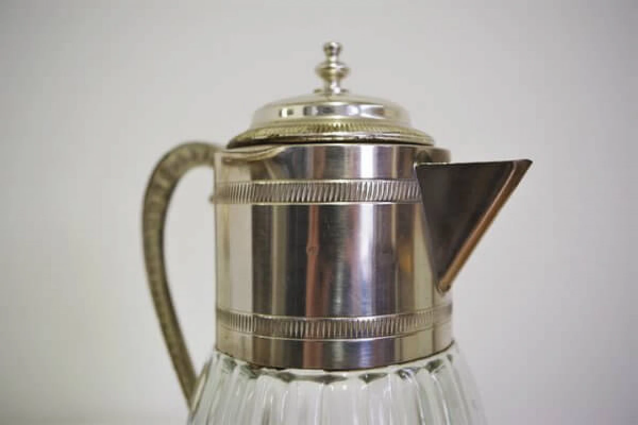 4 Brocche in vetro con bordo in argento Vecchia Romagna, anni '60 1407105