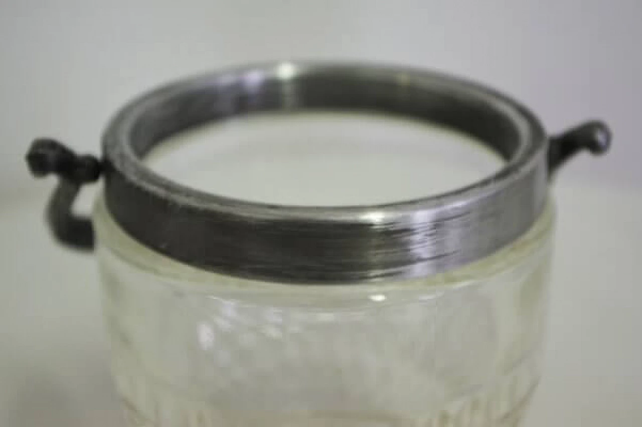 4 Brocche in vetro con bordo in argento Vecchia Romagna, anni '60 1407112