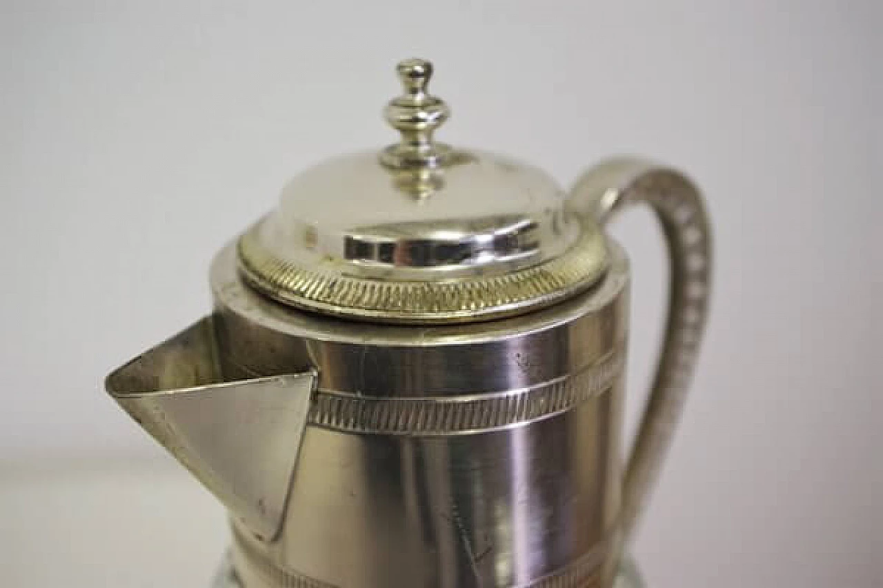 4 Brocche in vetro con bordo in argento Vecchia Romagna, anni '60 1407115