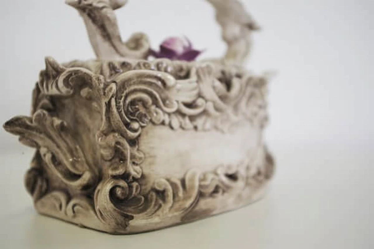 Ceramic clothes iron from Capodimonte, 1960s 1407115