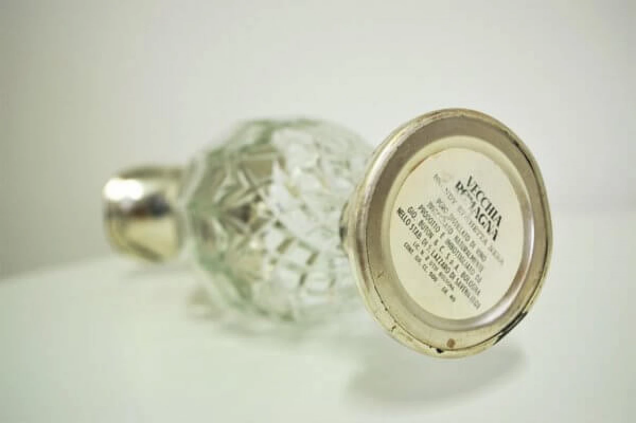 4 Brocche in vetro con bordo in argento Vecchia Romagna, anni '60 1407117