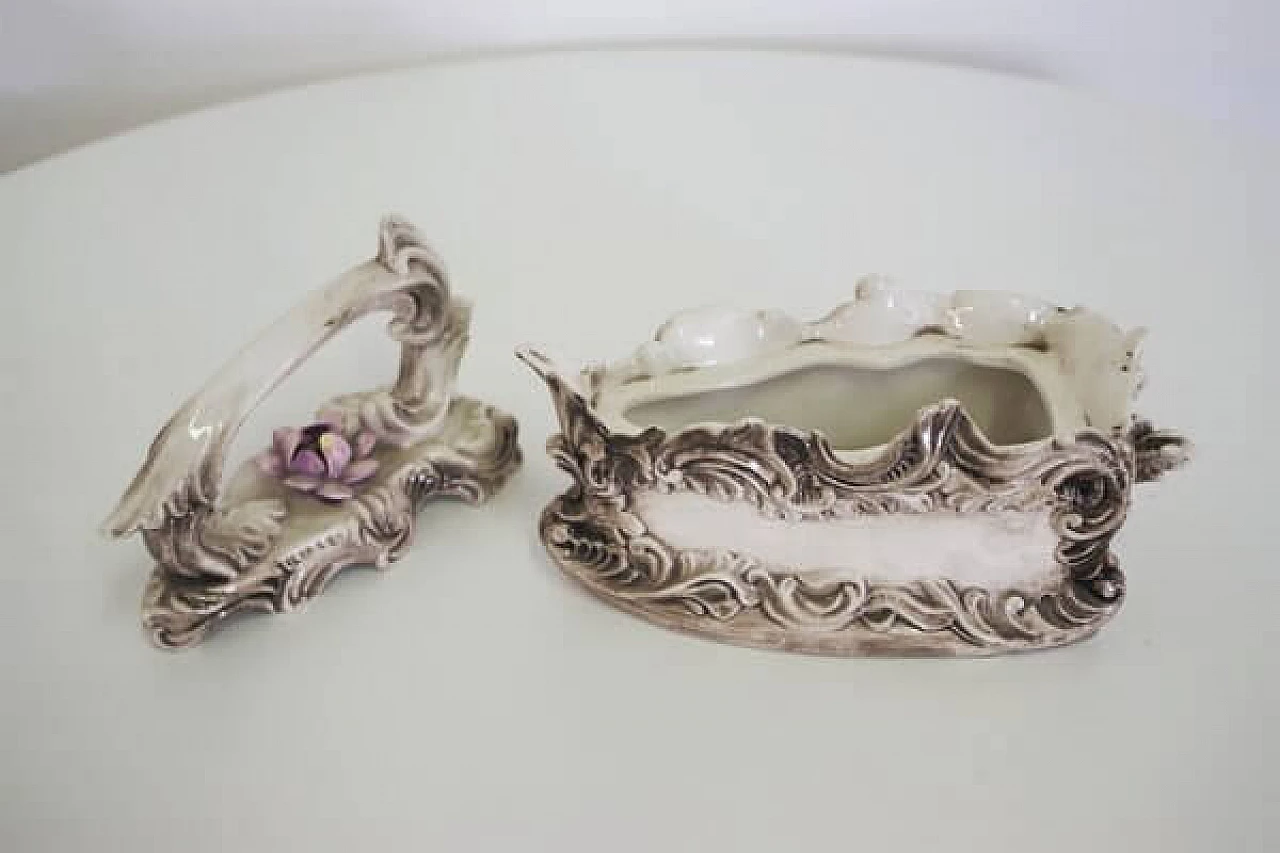 Ceramic clothes iron from Capodimonte, 1960s 1407118