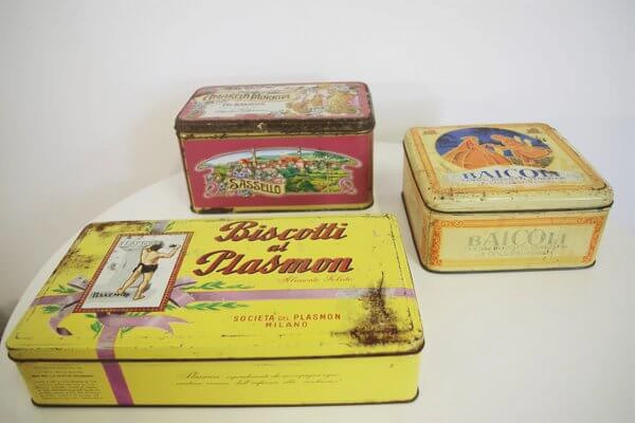 3 Boxes for various biscuits, 1960s 1407120