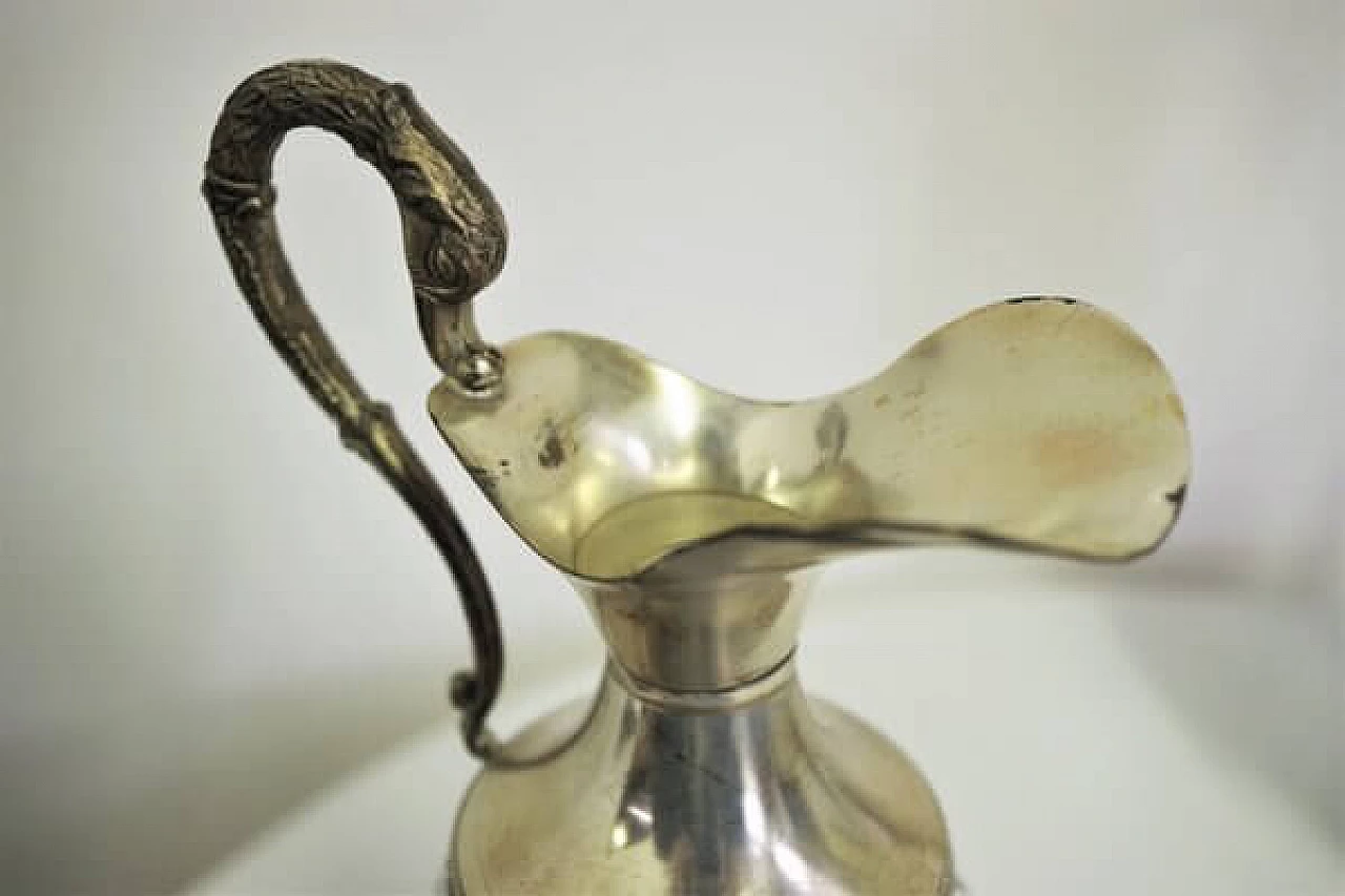 4 Brocche in vetro con bordo in argento Vecchia Romagna, anni '60 1407121