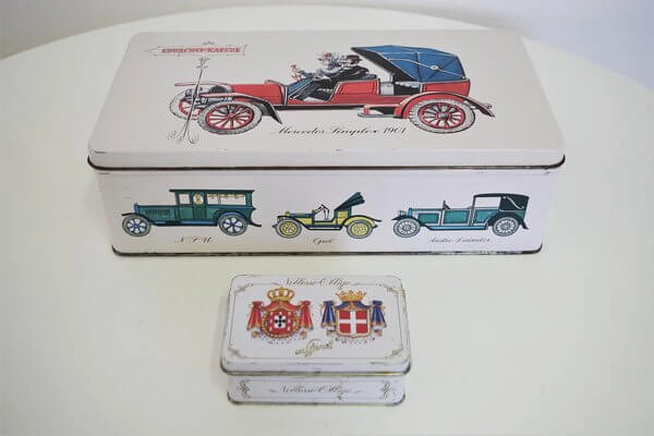Pair of Noblesse Oblige coffee boxes by Eduscho, 1970s 1407132