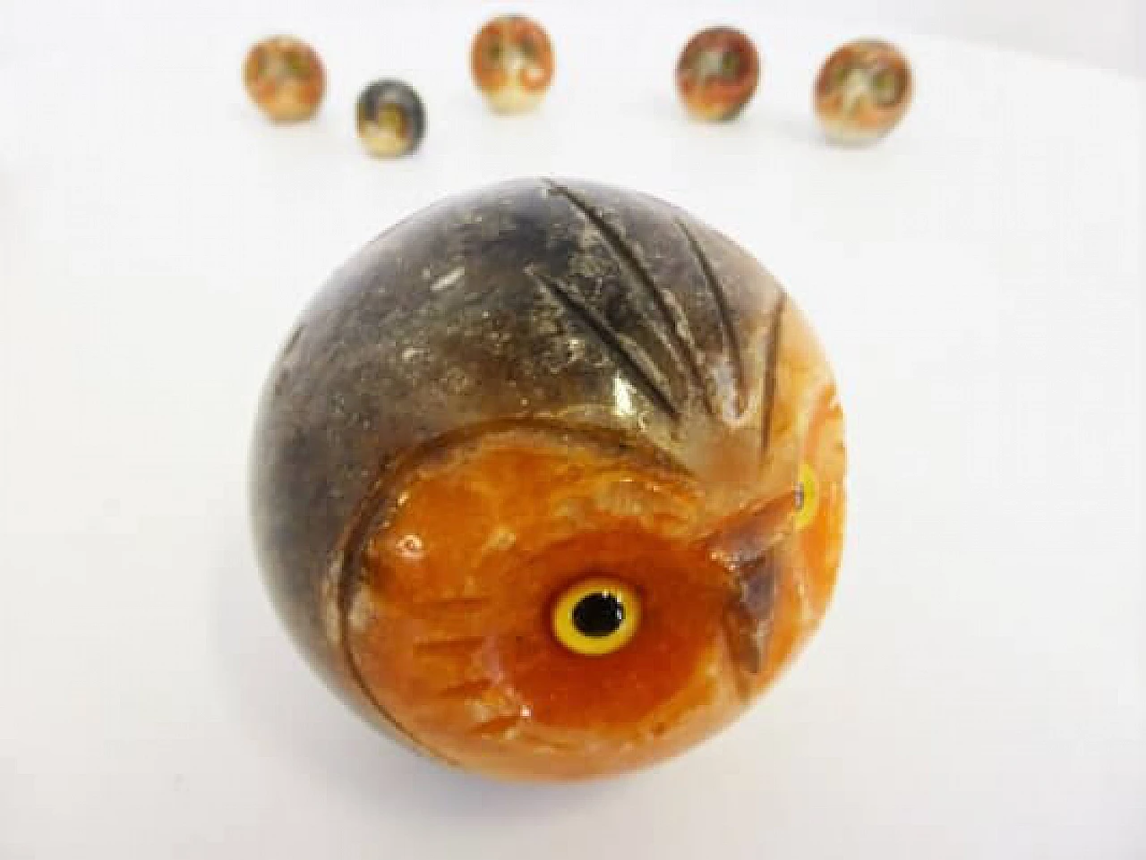 8 Gufi in marmo, anni '70 1407154