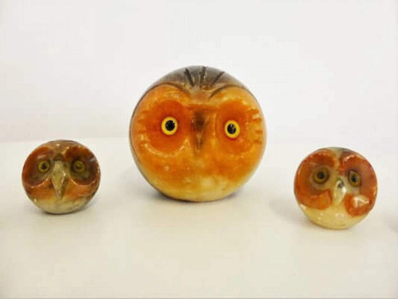 8 Gufi in marmo, anni '70 1407162