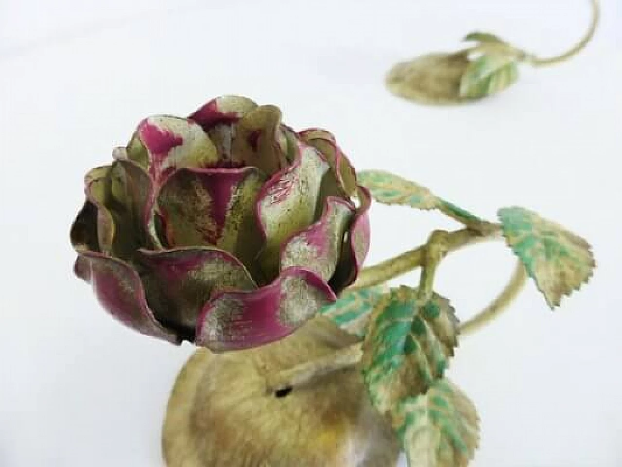 Pair of wrought iron roses, 1960s 1407164
