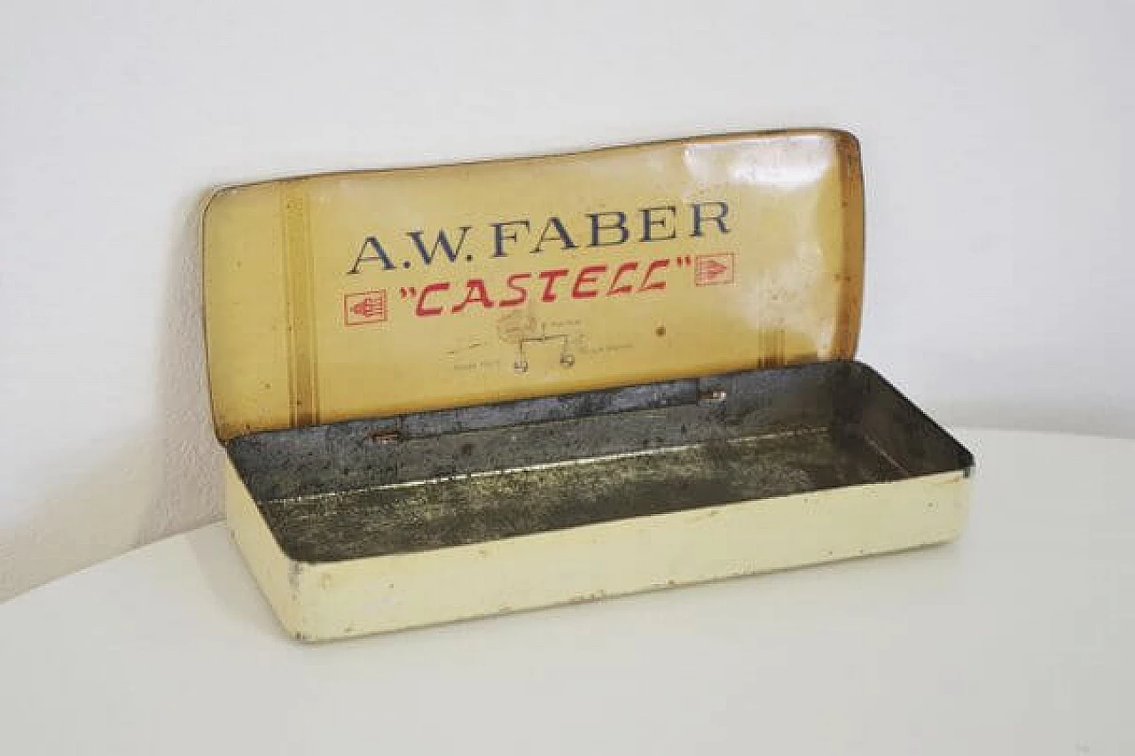 Pair of AW Faber Castell tin boxes, 1960s 1407193