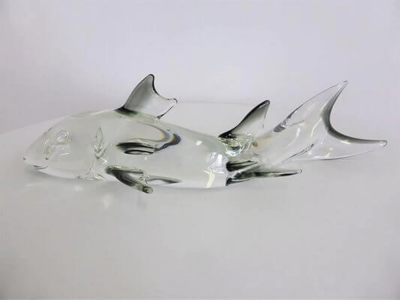 Fish-shaped sculpture in Murano glass, 1980s 1407196