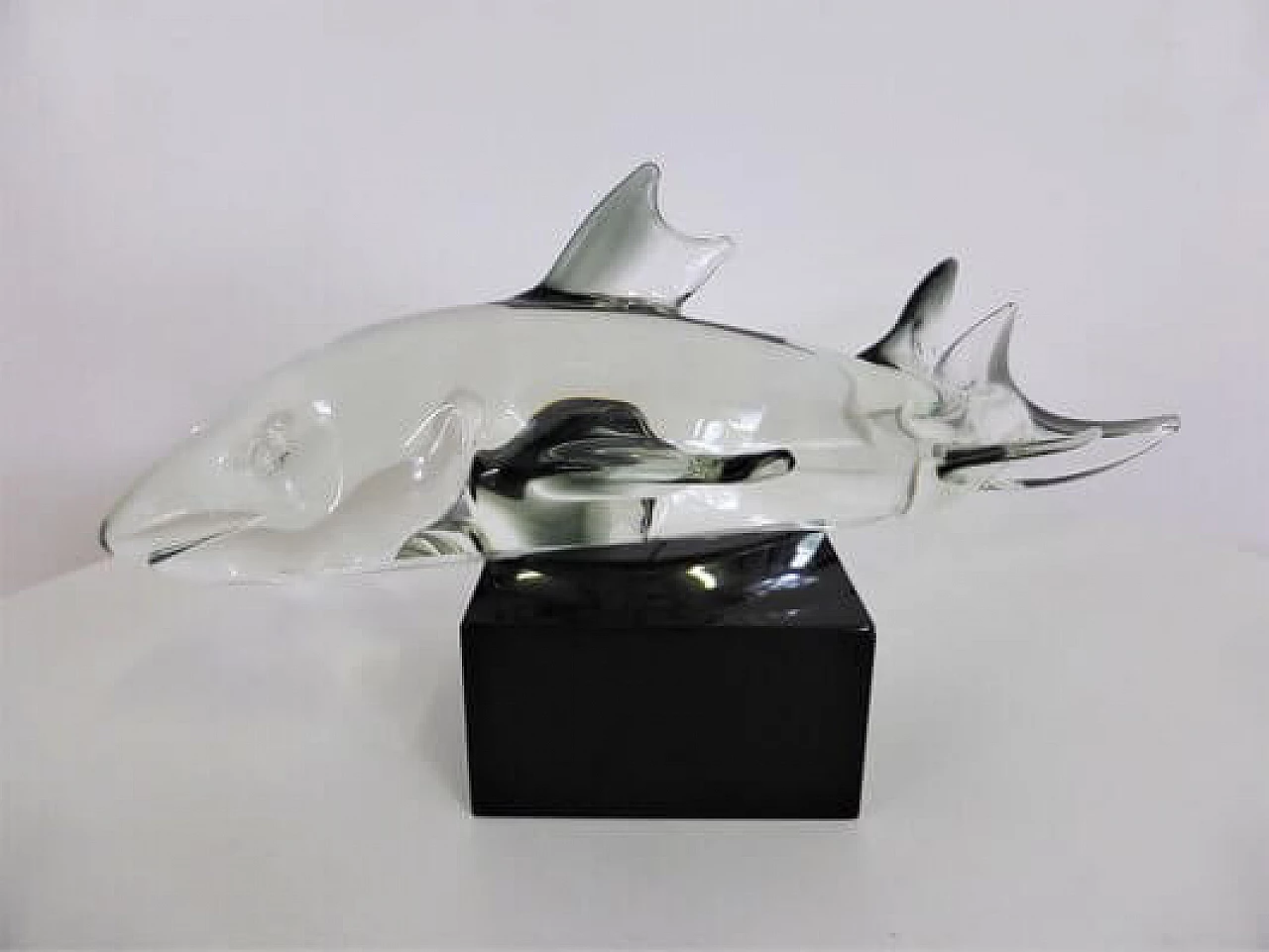 Fish-shaped sculpture in Murano glass, 1980s 1407200