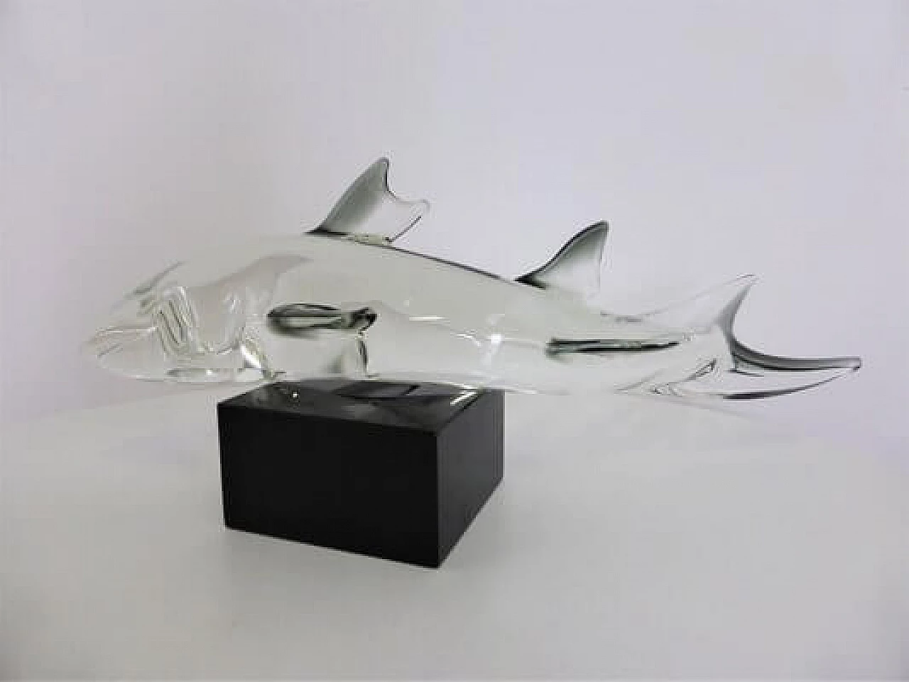 Fish-shaped sculpture in Murano glass, 1980s 1407205