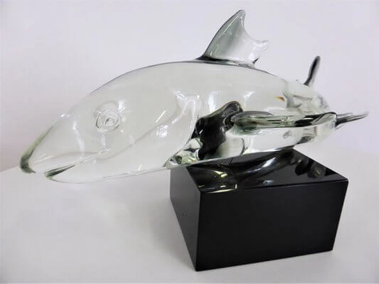 Fish-shaped sculpture in Murano glass, 1980s 1407208