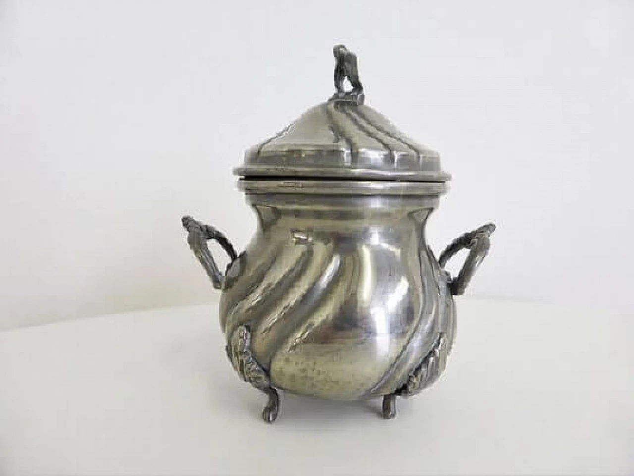 4 Oggetti per la tavola in peltro fatti a mano, anni '60 1407209