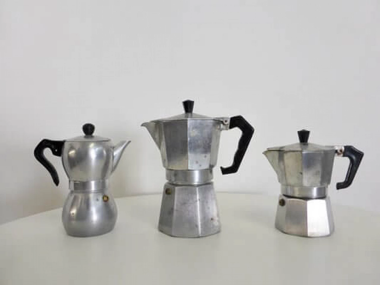 3 Caffettiere italiane Signora Caffettiera, anni '60 1407226