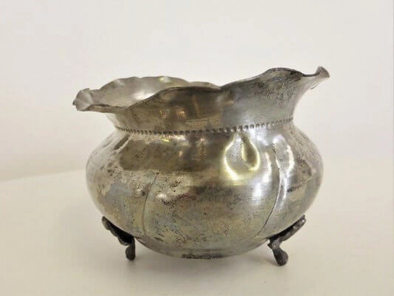 4 Oggetti per la tavola in peltro fatti a mano, anni '60 1407233