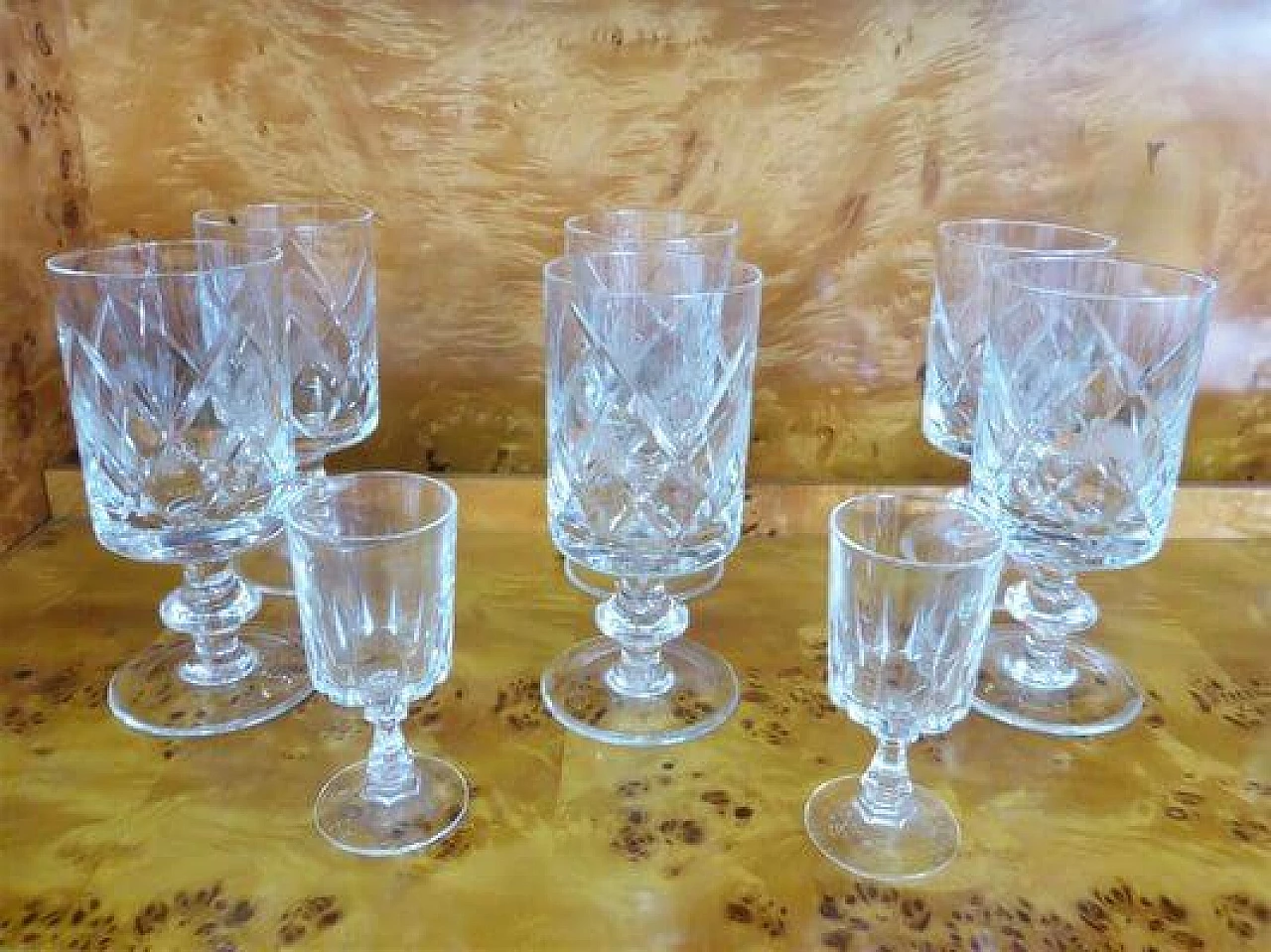 18 Crystal glasses, 1970s 1407253