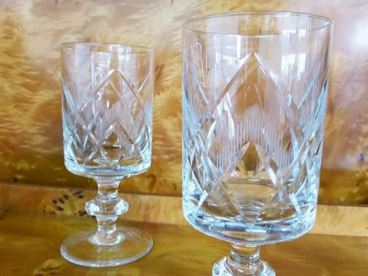 18 Bicchieri in cristallo, anni '70 1407258
