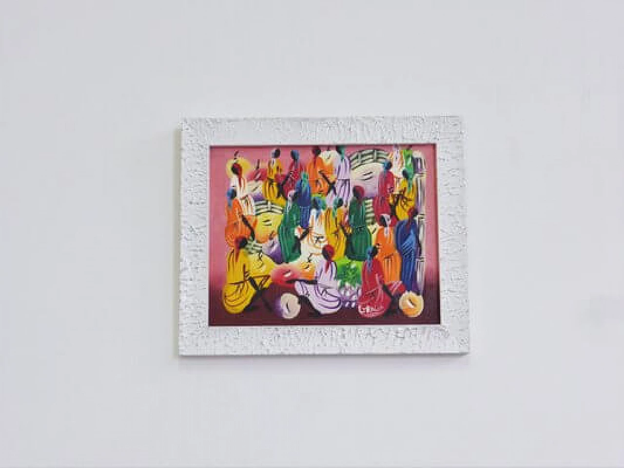 4 Caribbean paintings on canvas, 1990s 1407277