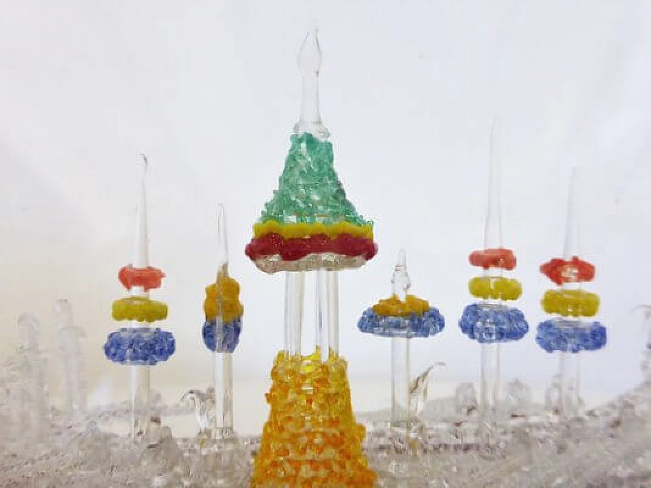 Glass case with handmade Chinese Viking ship, 1960s 1407282