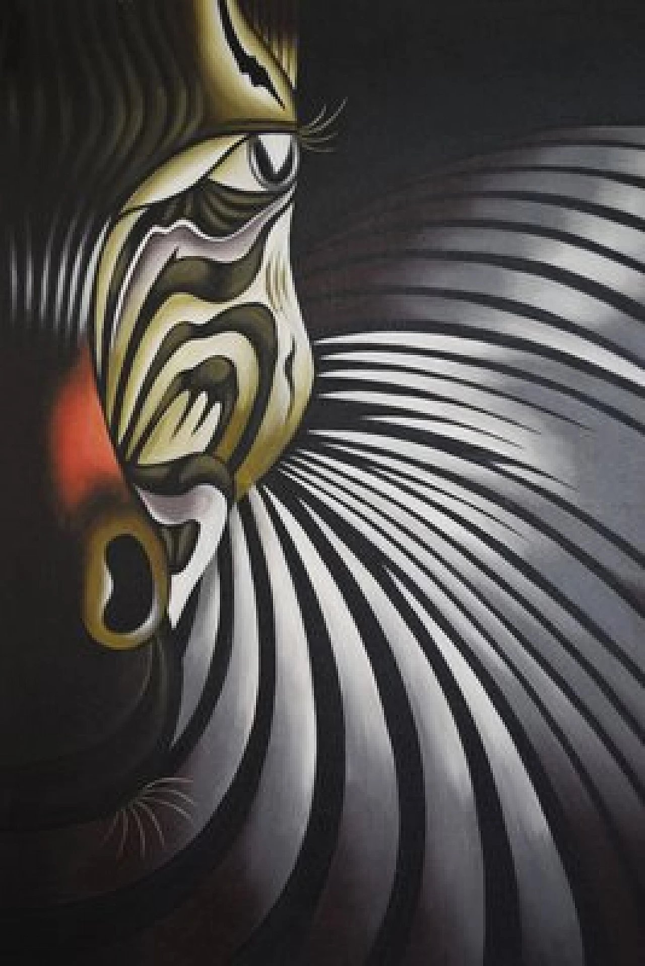 Zebra, painting on canvas, 2000s 1407283