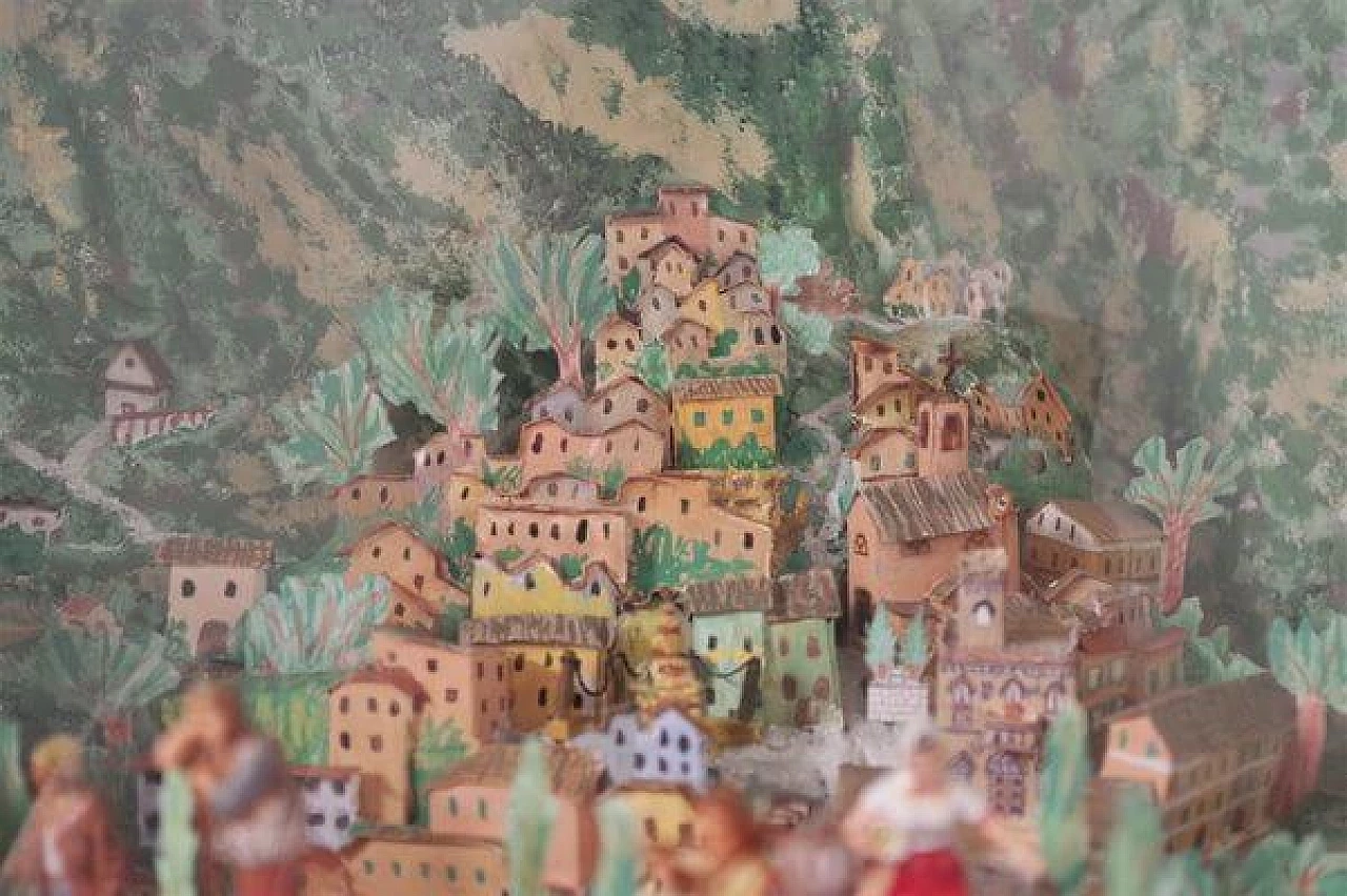 Televisore Grundig con presepe luminoso, anni '50 1407287