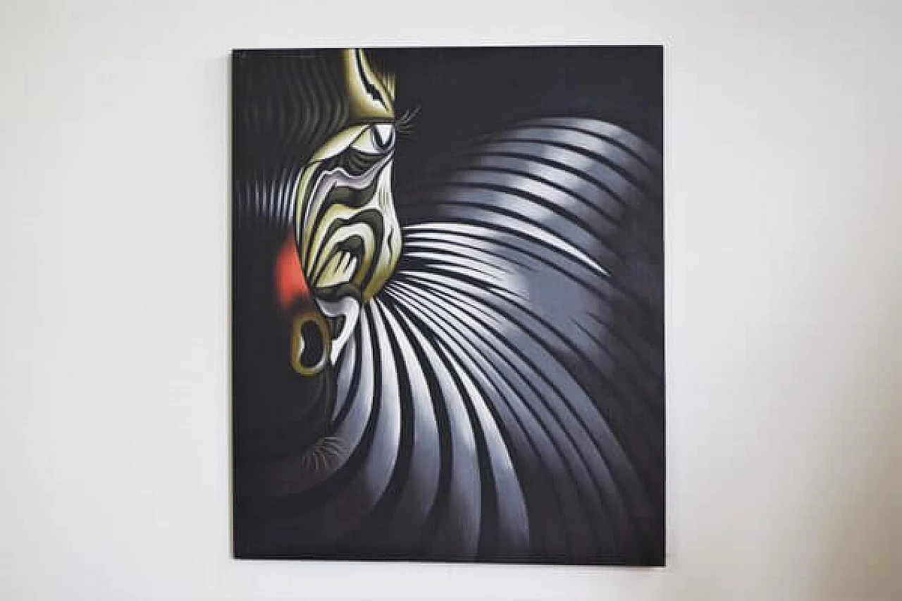 Zebra, painting on canvas, 2000s 1407289