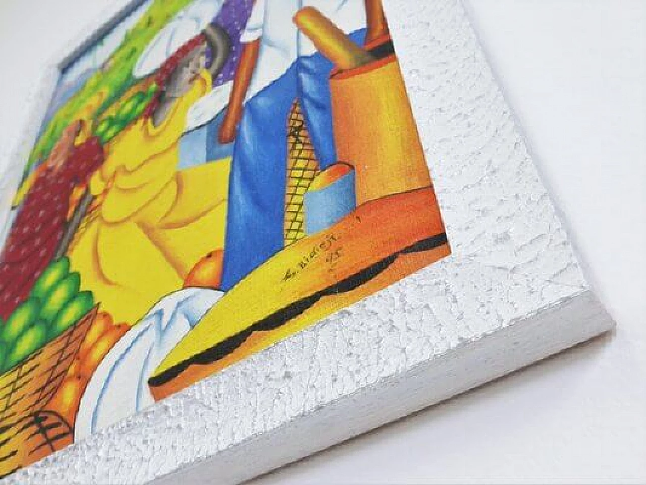 4 Caribbean paintings on canvas, 1990s 1407291