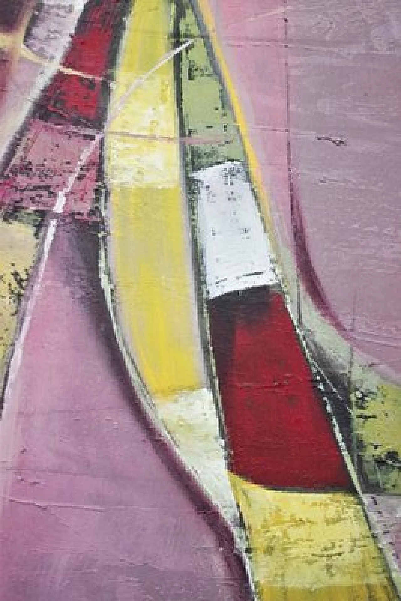 Abstract composition, painting on canvas, 2000s 1407292