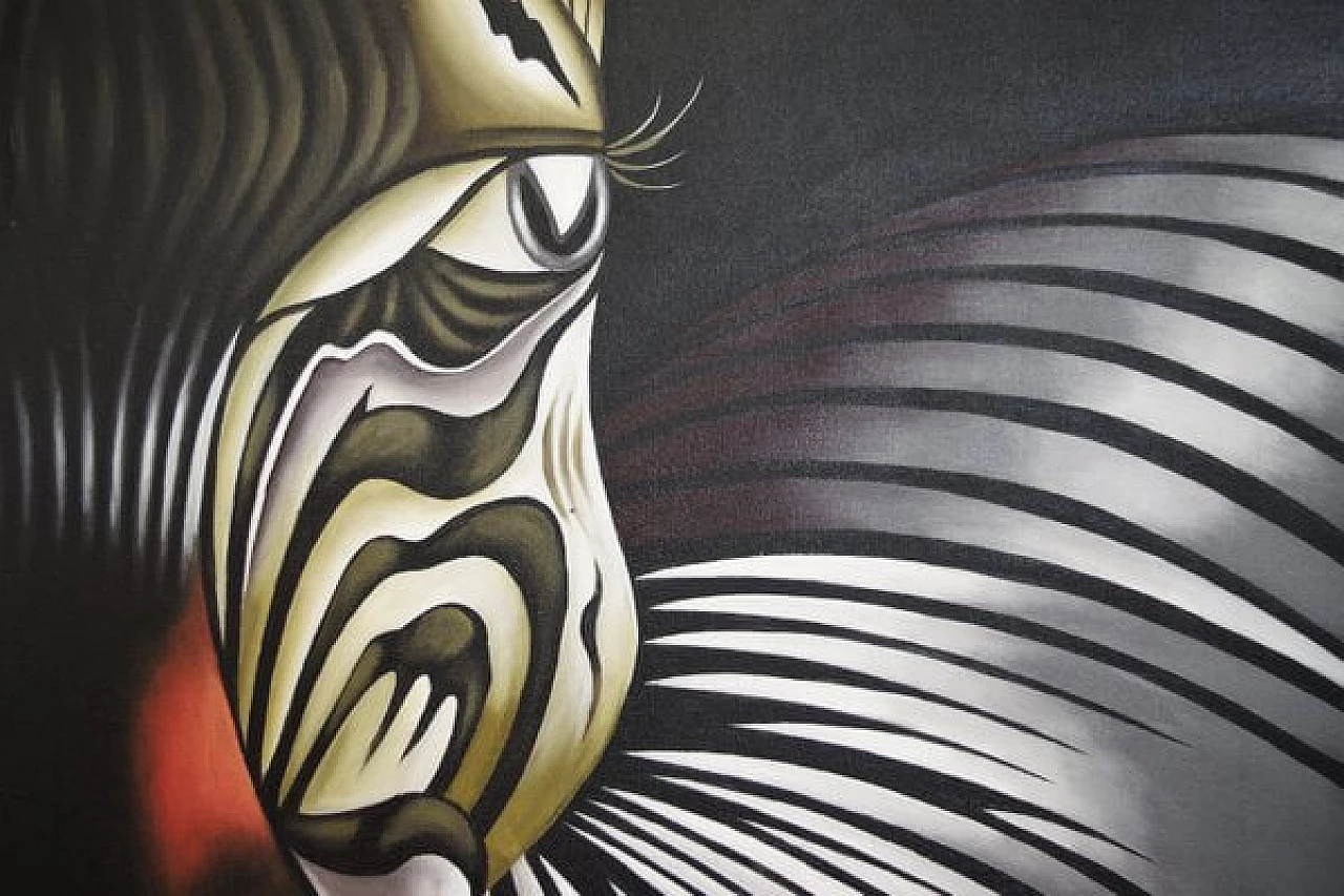 Zebra, painting on canvas, 2000s 1407294