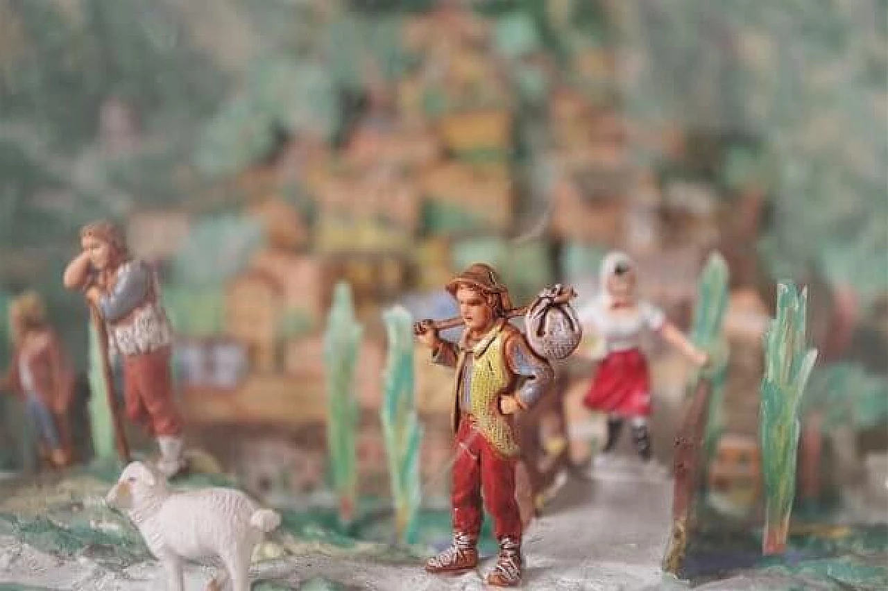 Televisore Grundig con presepe luminoso, anni '50 1407295