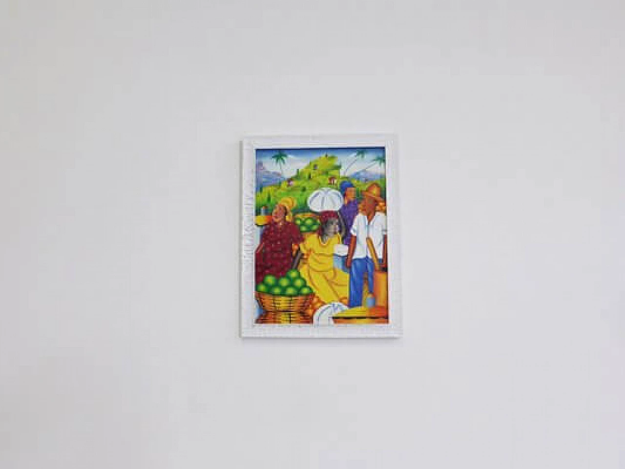 4 Caribbean paintings on canvas, 1990s 1407297