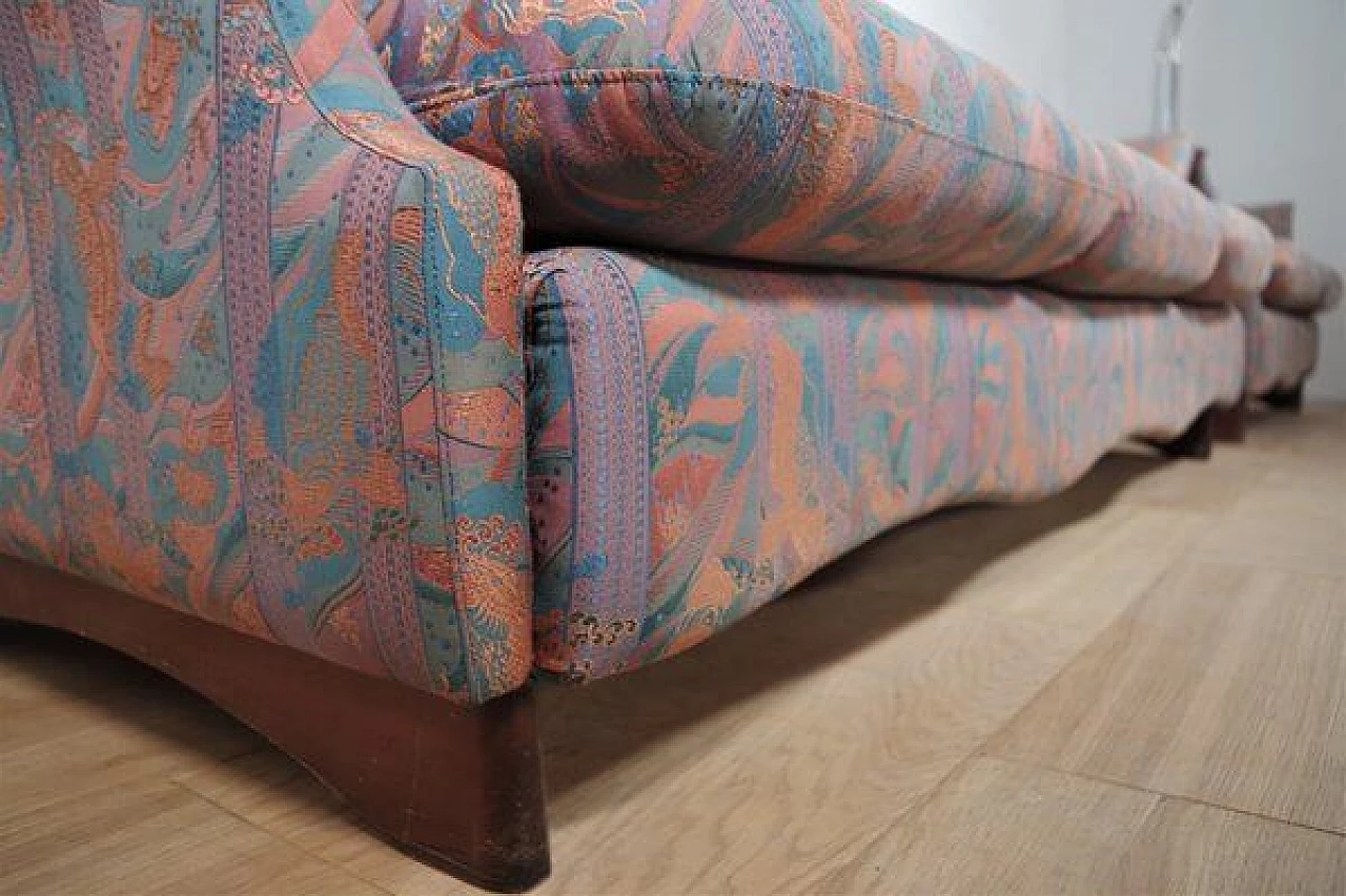 Pair of sofas with walnut structure, 1970s 1407303