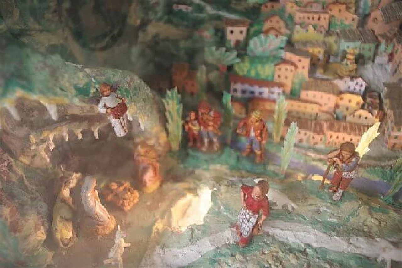 Televisore Grundig con presepe luminoso, anni '50 1407311