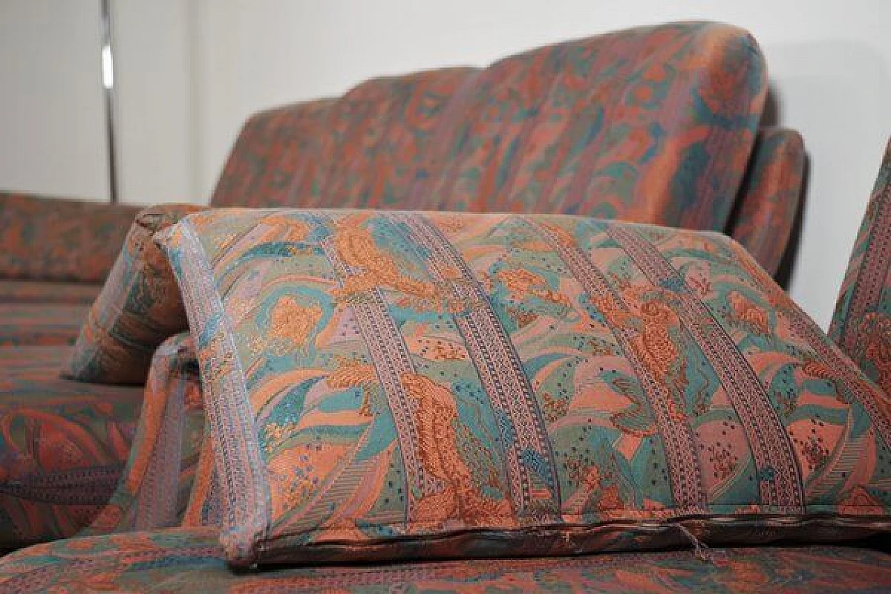 Pair of sofas with walnut structure, 1970s 1407318