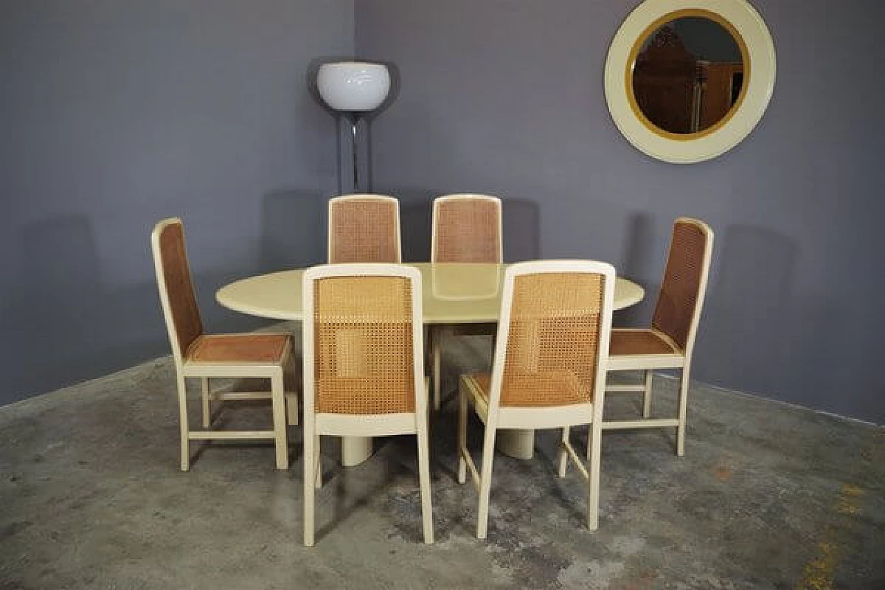 Tavolo e 6 sedie di Mario Sabot, anni '70 1407319
