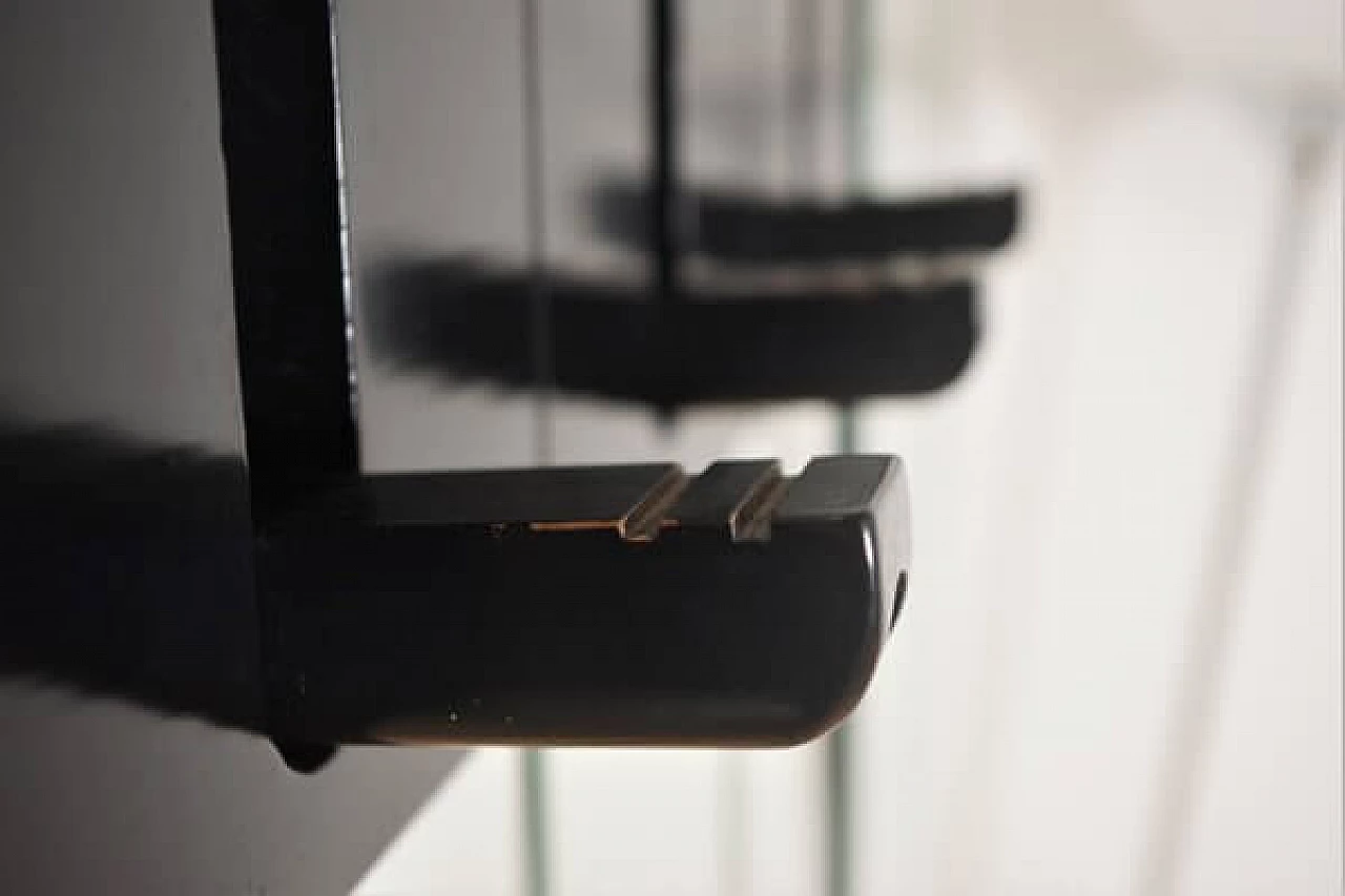 Pair of wall-mounted coat hangers with mirror, 1970s 1407320