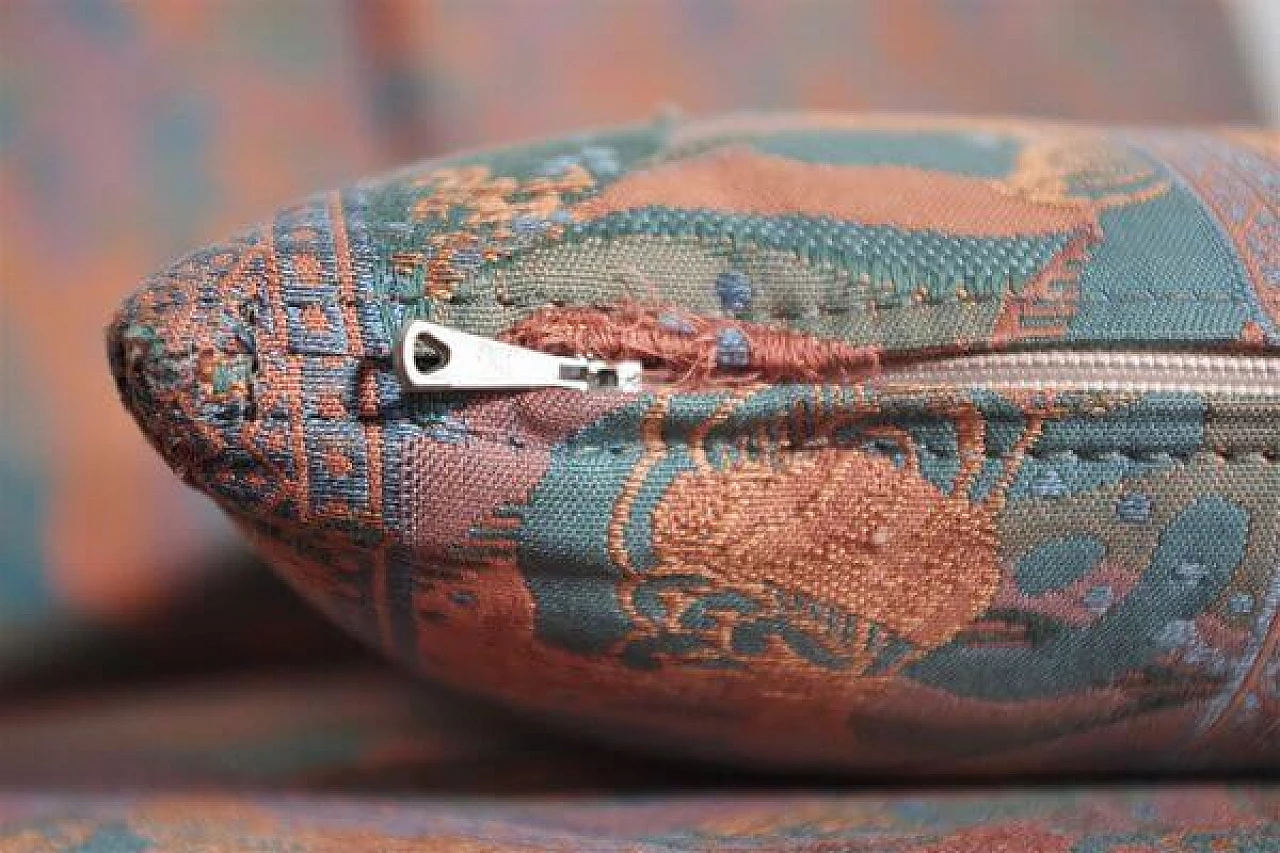 Pair of sofas with walnut structure, 1970s 1407321