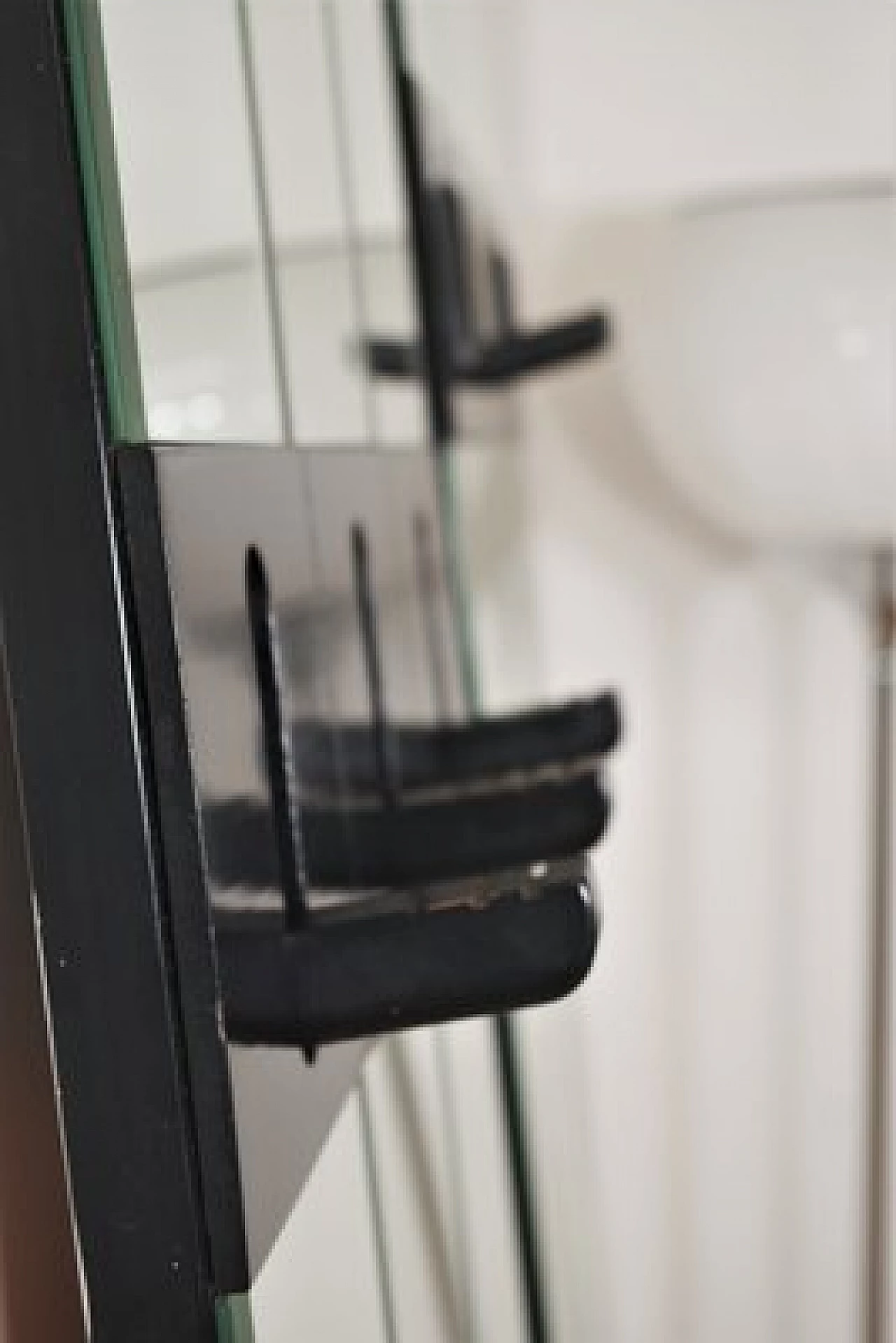 Pair of wall-mounted coat hangers with mirror, 1970s 1407328