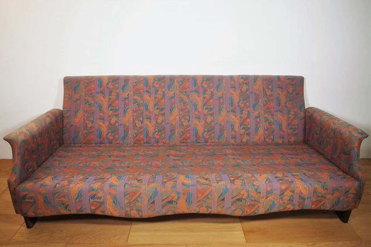 Pair of sofas with walnut structure, 1970s 1407334