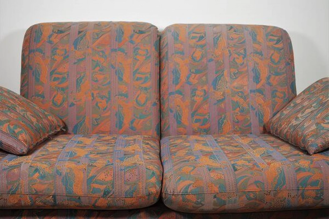 Pair of sofas with walnut structure, 1970s 1407342